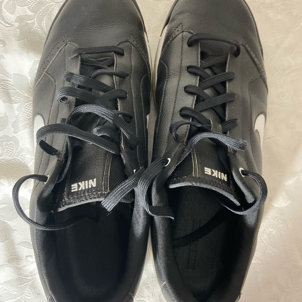 Nike Air Golf Shoes - Men’s Size 11.5 379212 Black - Picture 5 of 7